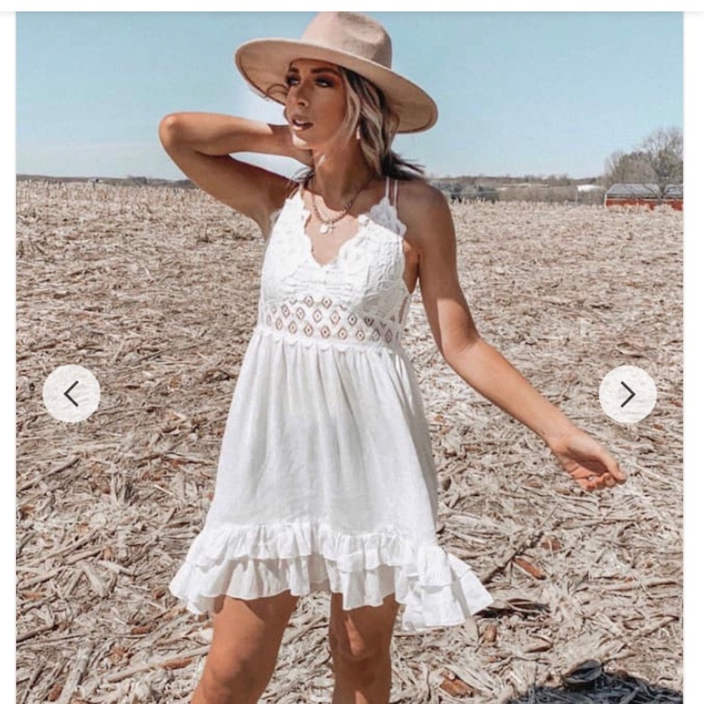 Caged Cami Lace Dress